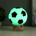 Ночник "Футбольный мяч" LED 3Вт USB АКБ белый 15х15х19 см - Фото 5