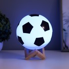 Ночник "Футбольный мяч" LED 3Вт USB АКБ белый 15х15х19 см - Фото 6