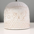 Настольная лампа «Нерис» Е14 40 Вт бело-золотой 20×20×29 см - Фото 4