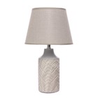 Настольная лампа «Лаура» Е14 40 Вт бело-серый 22×22×39 см - Фото 6