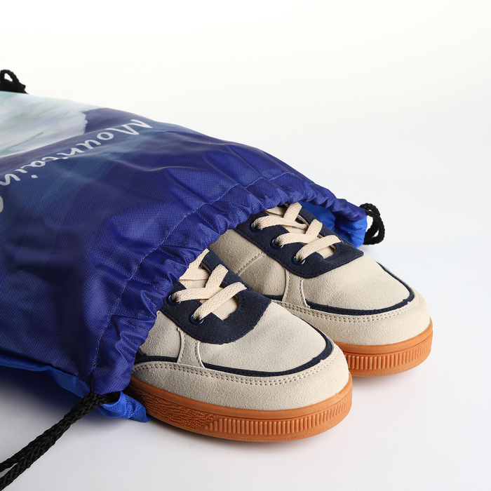 Мешок для обуви на шнурке, цвет синий