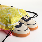 Мешок для обуви на шнурке, цвет жёлтый - Фото 4