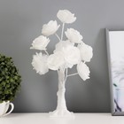 Ночник "Белые розы" LED белый 17x17x34 см - фото 321471591