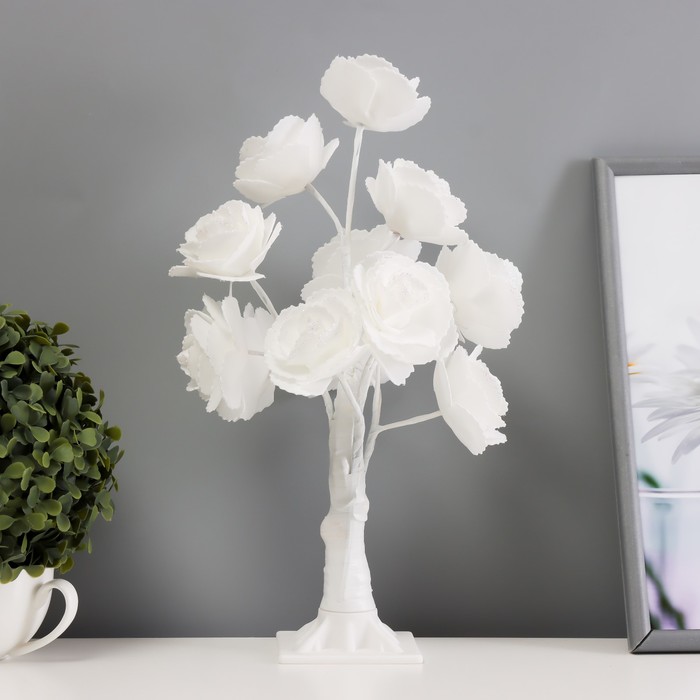 Ночник "Белые розы" LED белый 17x17x34 см - Фото 1