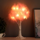 Ночник «Перья» LED розовый 17×18×35 см - Фото 2