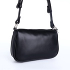 Сумка женская кросс-боди на молнии, 22.5×7×13.5 см, чёрная - Фото 5