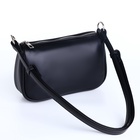 Сумка женская кросс-боди на молнии, 22.5×7×13.5 см, чёрная - Фото 7