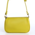 Сумка женская кросс-боди на молнии, 22.5×7×13.5 см, зелёная - Фото 4