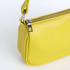 Сумка женская кросс-боди на молнии, 22.5×7×13.5 см, зелёная - Фото 6