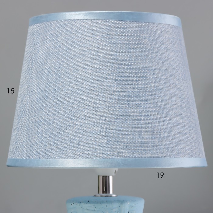 Лампа настольная 16249/1BL Е14 40Вт синий/плетёнка  20х20х33,5 см RISALUX