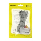 Кабель аудио/видео Smartbuy, 3xRCA(m)-3xRCA(m), 5 м, серый 10389242 - фото 16632347