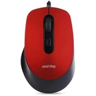 Мышь  Smartbuy ONE 265-K, игровая, проводная, оптическая, беззвучная, 2400 dpi, USB,красная - фото 12111649