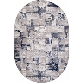 Ковёр овальный Merinos Richi, размер 80x150 см, цвет gray-blue