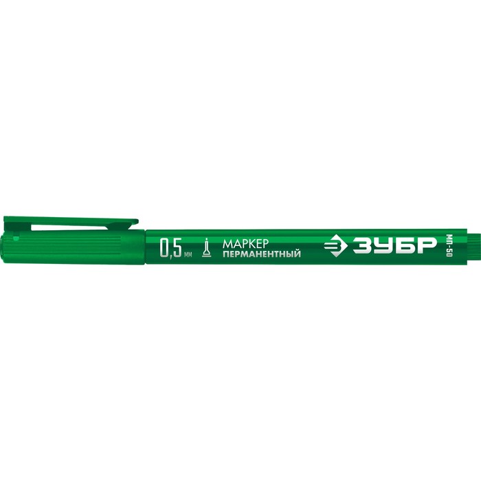 Маркер строительный ЗУБР МП-50 06321-4, перманентный, экстратонкий, 0.5 мм, зеленый