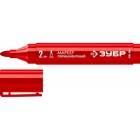 Маркер строительный ЗУБР МП-300 06322-3, перманентный, заостренный, 2 мм, красный - Фото 2