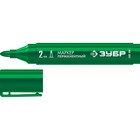 Маркер строительный ЗУБР МП-300 06322-4, перманентный, заостренный, 2 мм, зеленый - Фото 2
