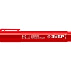 Маркер строительный ЗУБР МП-300К 06323-3, перманентный, клиновидный, 2-5 мм, красный - Фото 1
