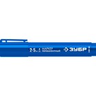Маркер строительный ЗУБР МП-300К 06323-7, перманентный, клиновидный, 2-5 мм, синий - фото 302026774