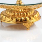 УЦЕНКА Подставка для десерта и фруктов 2 яруса d=29.17 см, h=43 см, золото - Фото 3