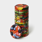 Крышка для консервирования Komfi «Калейдоскоп», ТО-82 мм, жесть, винтовая, лак, литография, фасовка 20 шт., разноцветная - Фото 2