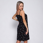 Ночная сорочка женская, цвет чёрный, размер 52 10391587