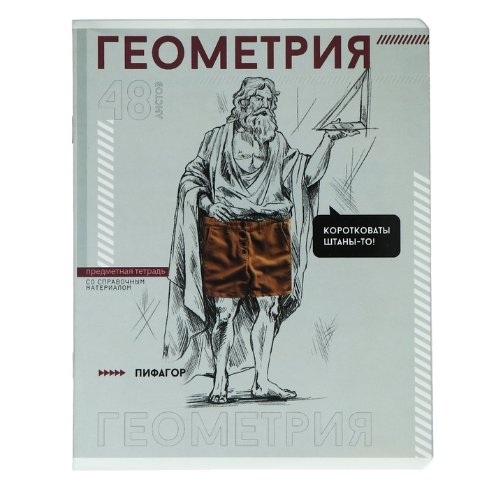 Тетрадь предметная "Яркие детали", 48 листов в клетку "Геометрия", обложка мелованный картон, выборочный твин-лак, УФ-лак, блок офсет - Фото 1