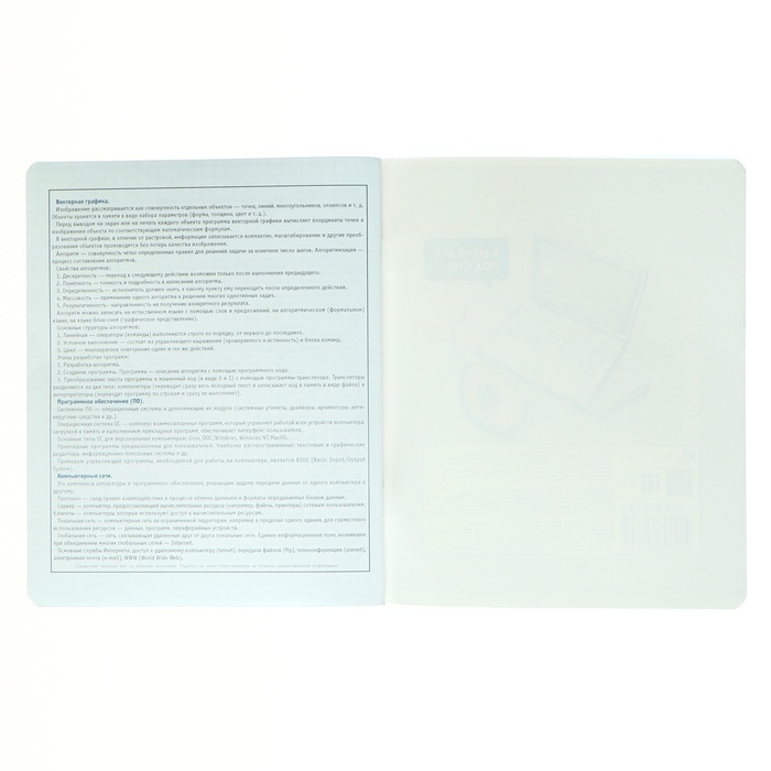 Тетрадь предметная "Яркие детали", 48 листов в клетку "Информатика", обложка мелованный картон, выборочный твин-лак, УФ-лак, блок офсет