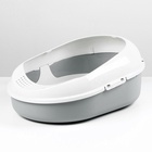 Лоток для кошек с сеткой и бортом «Космо» 51.9×37.8×21.3 см, серый - Фото 3