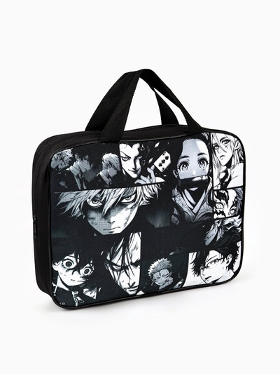 Папка для труда, А4, текстильная, 35×27×7 см «Аниме картинка»