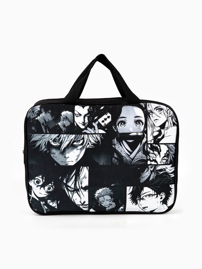 Папка для труда, А4, текстильная, 35×27×7 см «Аниме картинка»