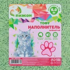 Наполнитель тофу, "Пижон" зеленый чай 6 кг впитываемость до 15 л - Фото 3