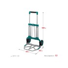 Тележка складная хозяйственная KRAFTOOL ATLANT 38751-120, до 120 кг, платформа 48.5×35 см - Фото 4