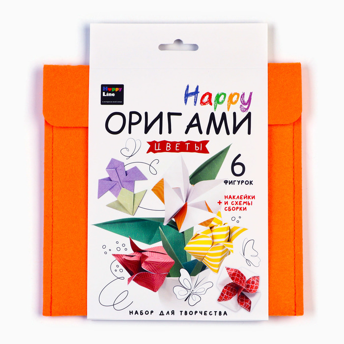 Набор оригами для творчества "Цветы" - Фото 1