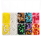 Аквамозаика в контейнере, 2500 шариков, 10 трафаретов, 2 основы - Фото 4