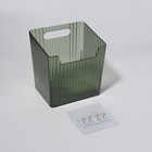 Органайзер для хранения «GREEN», навесной, 1 секция, с клеевой основой, 11,5 × 8 × 11 см, цвет полупрозрачный/зелёный - Фото 7