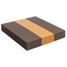 Органайзер на кольцах А5, 80 листов, кожзам, c клапаном, линия, с ручкой, в подарочной коробке, черно-серый - фото 23961958