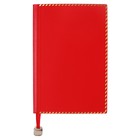 Ежедневник недатированный А5, 80 листов, линия, обложка кожзам, с ручкой, в подарочной коробке, красный - фото 26601731
