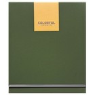 Органайзер на кольцах А6+, 80 листов, кожзам, c хлястиком, линия, с ручкой, в подарочной коробке, зеленый - фото 9636191