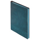 Ежедневник недатированный А5, 80 листов, линия, обложка кожзам лайт, синий - фото 61917778