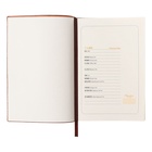 Ежедневник недатированный А5, 80 листов, линия, обложка кожзам лайт, коричневый 10222836