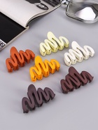 Крабик для волос «Матовый», волна колор, 7 см, МИКС (комплект 12 шт) - фото 54772781