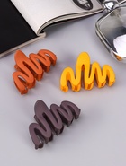 Крабик для волос «Матовый», волна колор, 7 см, МИКС (комплект 12 шт) - фото 54772782