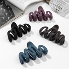 Крабик для волос «Матовый», волна колор, 7 см, МИКС (комплект 12 шт) - фото 54772778