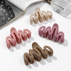 Крабик для волос «Матовый», волна колор, 7 см, МИКС (комплект 12 шт) - фото 54772779