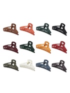 Крабик для волос «Матовый», углы, 7.5 см, МИКС - фото 52075358