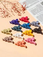 Крабик для волос «Матовый», волна наклон, 7.5 см, МИКС (комплект 12 шт) - фото 52075361