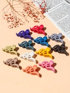 Крабик для волос «Матовый», волна наклон, 7.5 см, МИКС (комплект 12 шт) - фото 52075362