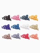 Крабик для волос «Матовый», волна наклон, 7.5 см, МИКС (комплект 12 шт) - фото 52075363