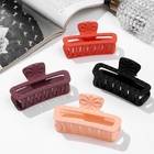 Краб для волос «Матовый», узор прямой, 7.5 см, микс (комплект 12 шт) - фото 53853625