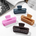 Краб для волос «Матовый», узор прямой, 7.5 см, микс (комплект 12 шт) - фото 53853627